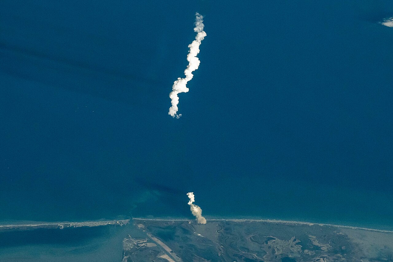 Starship launch seen from the Space Station, November 2024