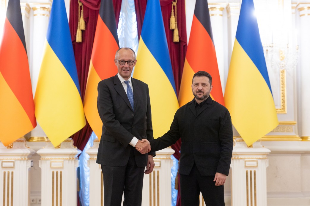 Friedrich Merz and Volodymyr Zelensky, Kyiv, 4 October 2026