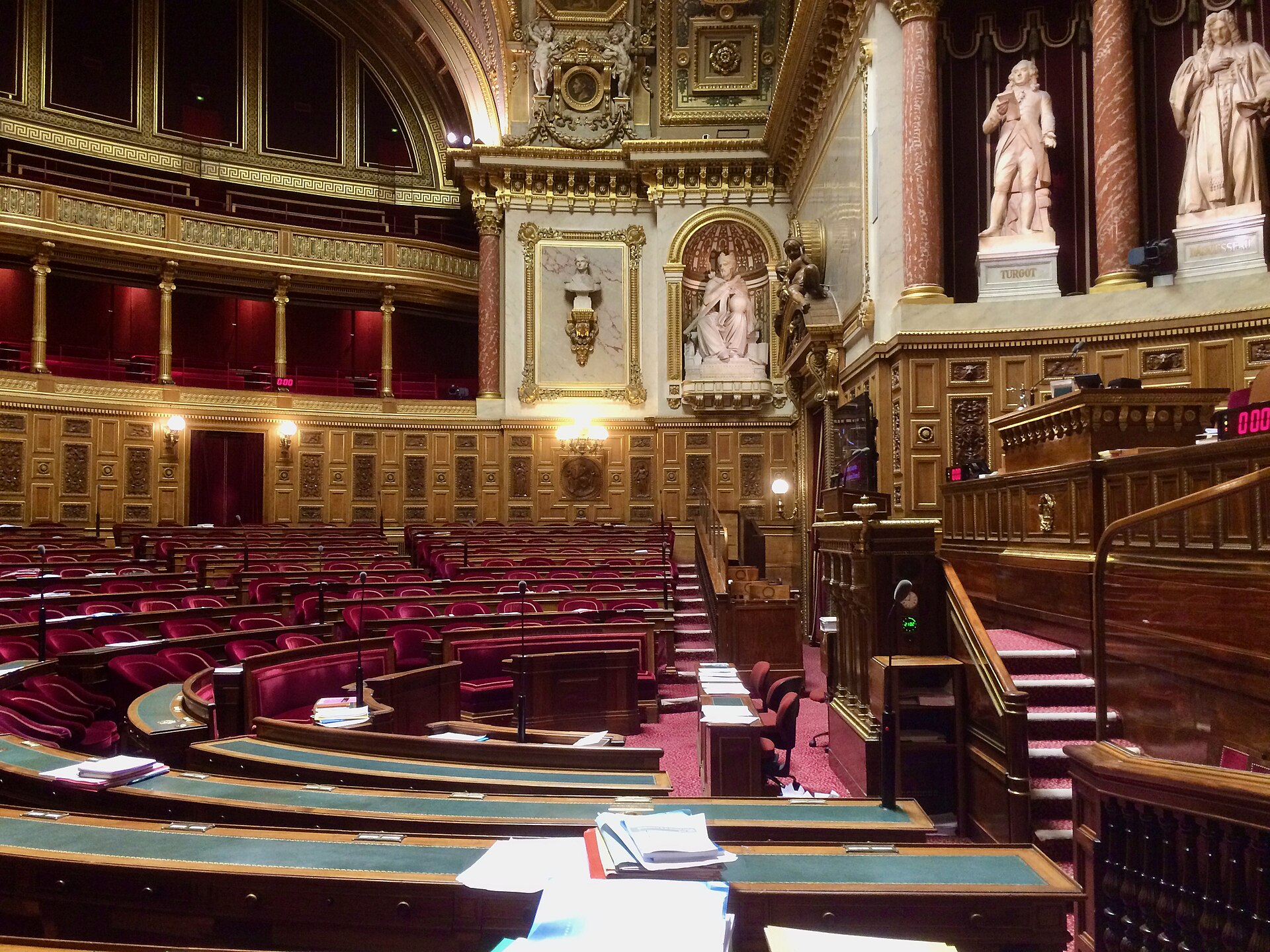 The Senate chamber at the Luxembourg Palace