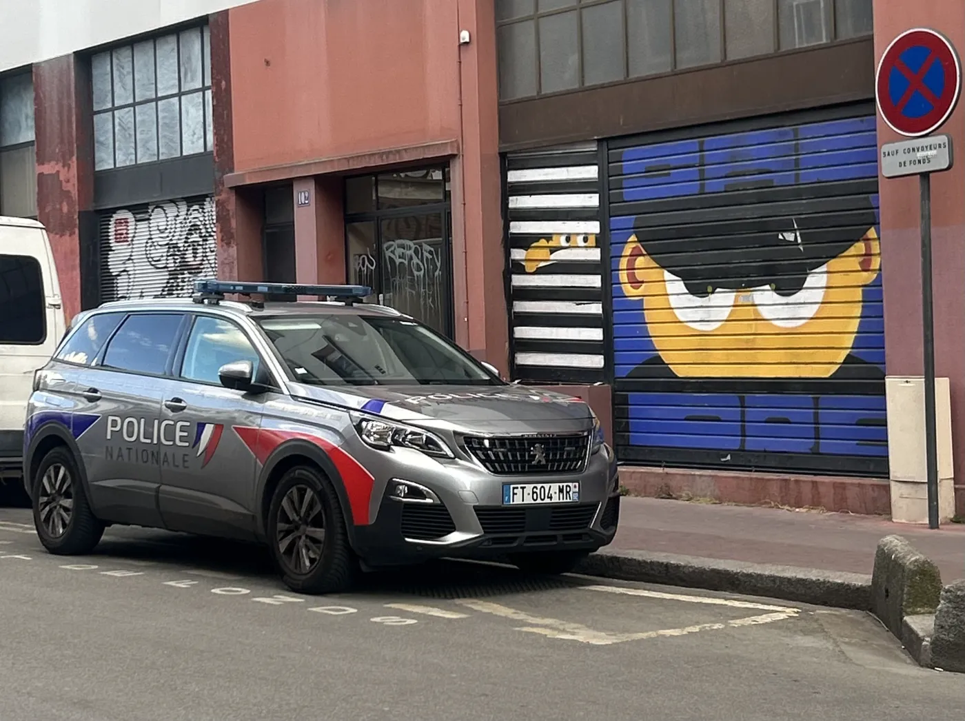 A national police car in Saint-Ouen, earlier this year