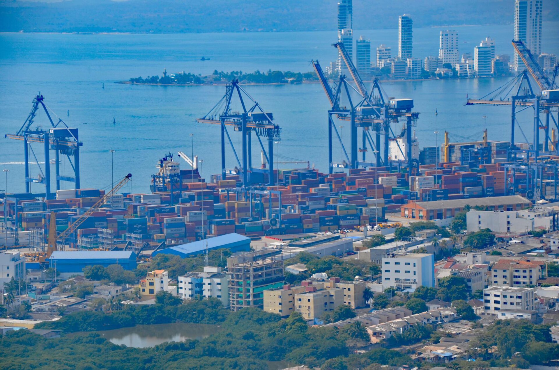 Le port de Carthagène vu de La Popa