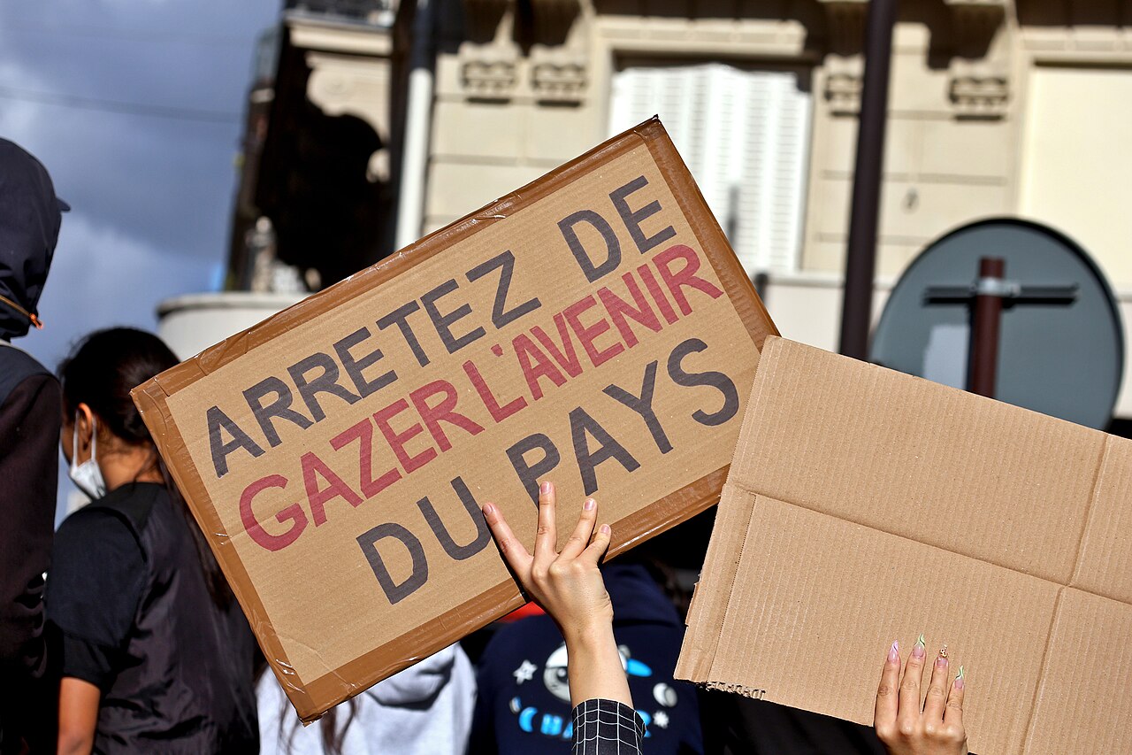 Pancarte, manifestation du 17 octobre à Paris