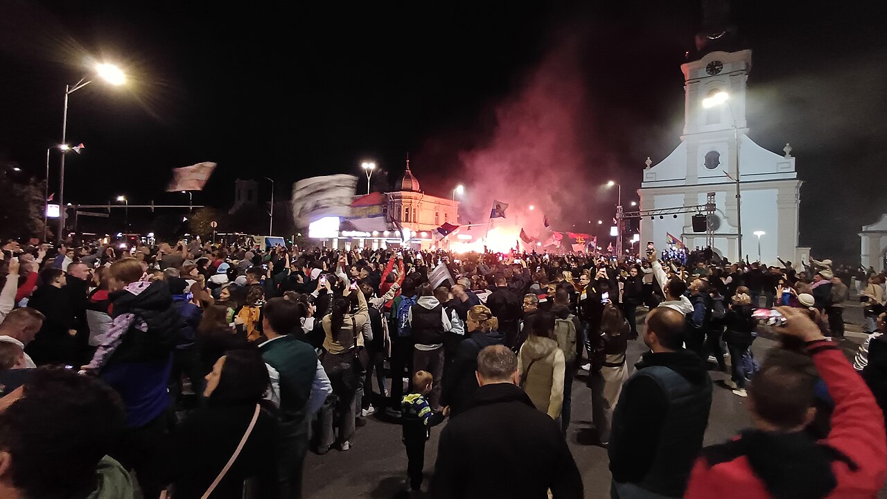 Meeting de la Liste étudiante à Stara Pazova, 20 octobre